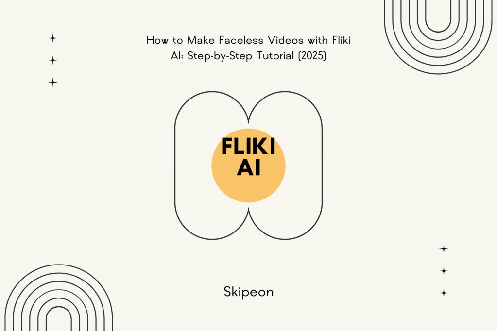 How to Make Faceless Videos with Fliki AI: Step-by-Step Tutorial&nbsp;(2025)